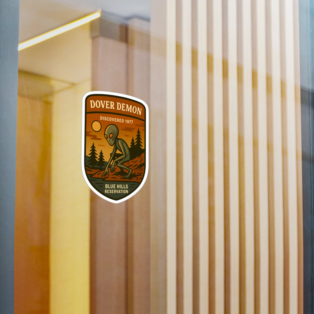 Dover Demon Alien patch sticker Kiss-Cut Vinyl Decal | Blue Hills reservation