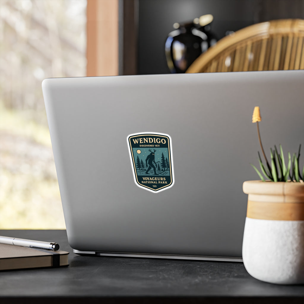 Wendigo National Park Patch Sticker Vinyl Decal | Outdoor Wilderness