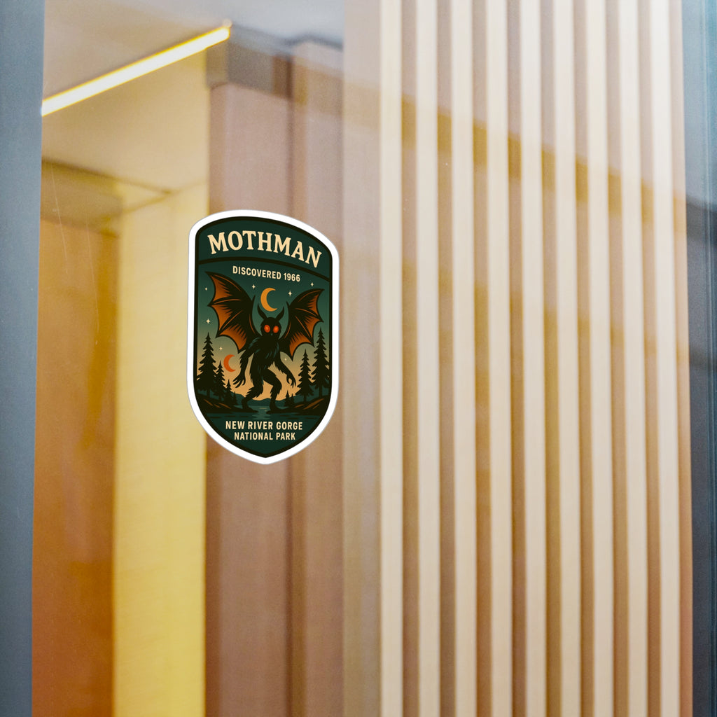 Mothman National Park Patch Sticker | Kiss-Cut Vinyl Decal