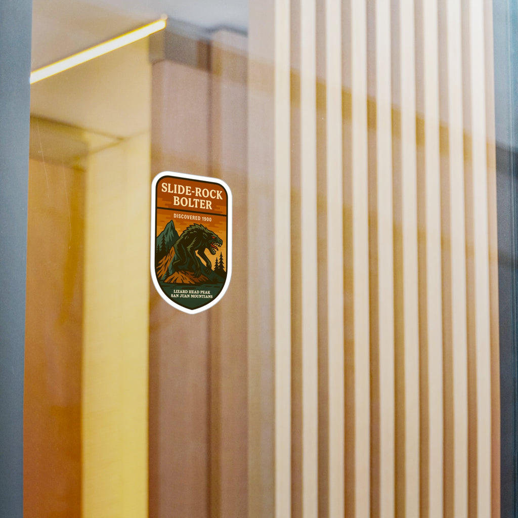 Slide Rock Bolter Patch Logo Kiss-Cut Vinyl Decal | Monolithic National Forest