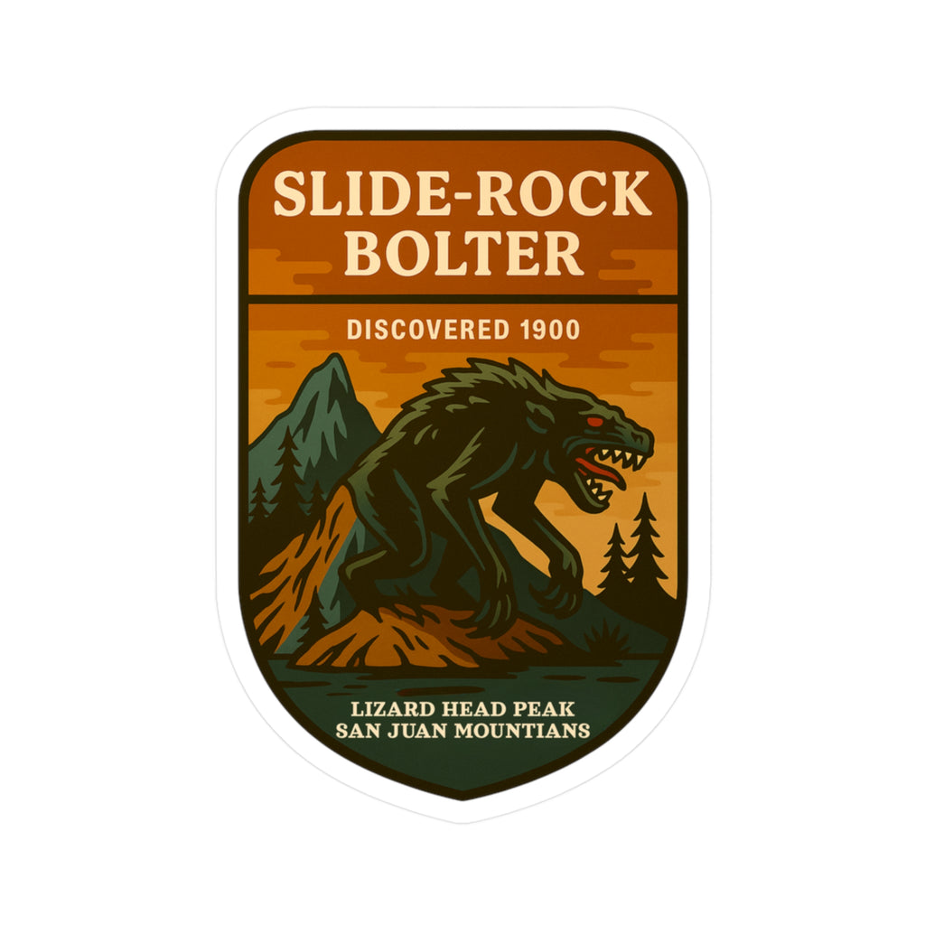 Slide Rock Bolter Patch Logo Kiss-Cut Vinyl Decal | Monolithic National Forest
