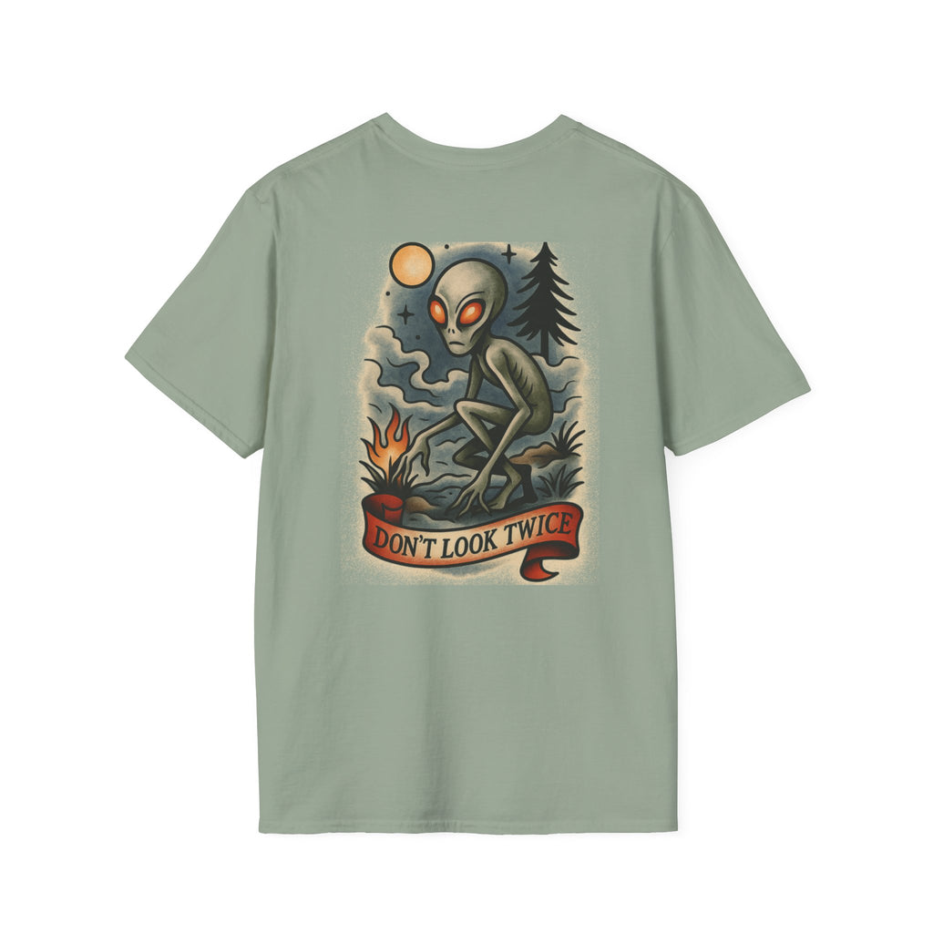 Dover Demon Adventure Retro Graphic Tee | Cryptozoology Unisex Softstyle T-Shirt