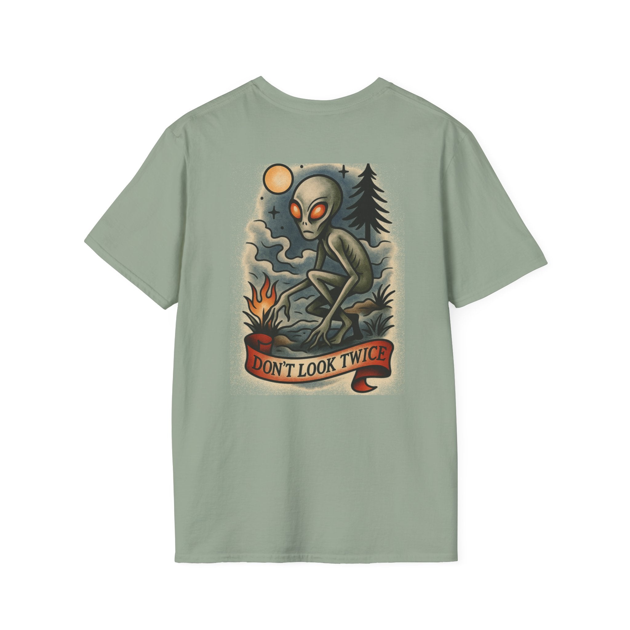 Dover Demon Adventure Retro Graphic Tee | Cryptozoology Unisex Softstyle T-Shirt