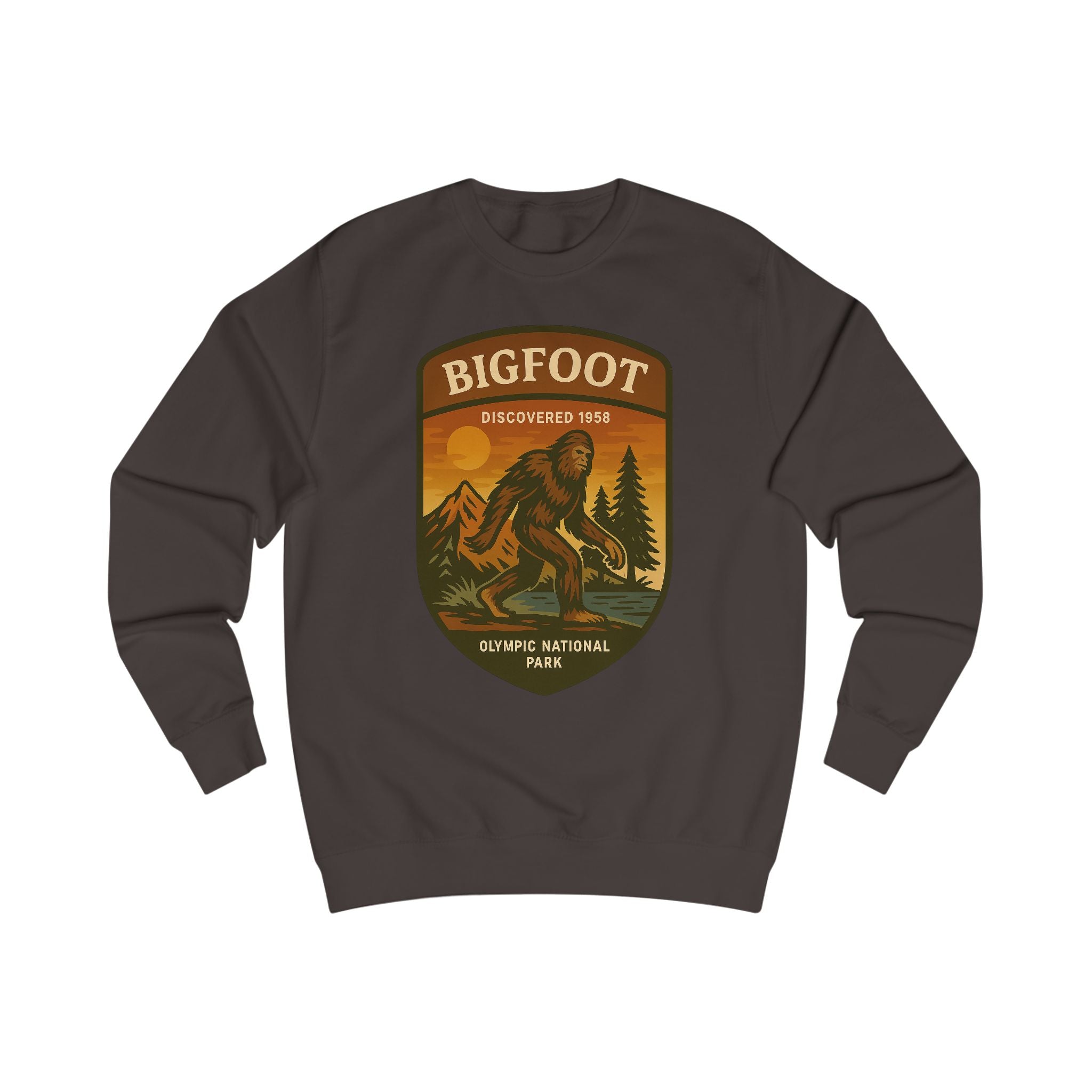 Bigfoot Adventure Unisex Sweatshirt | Retro National Park Style