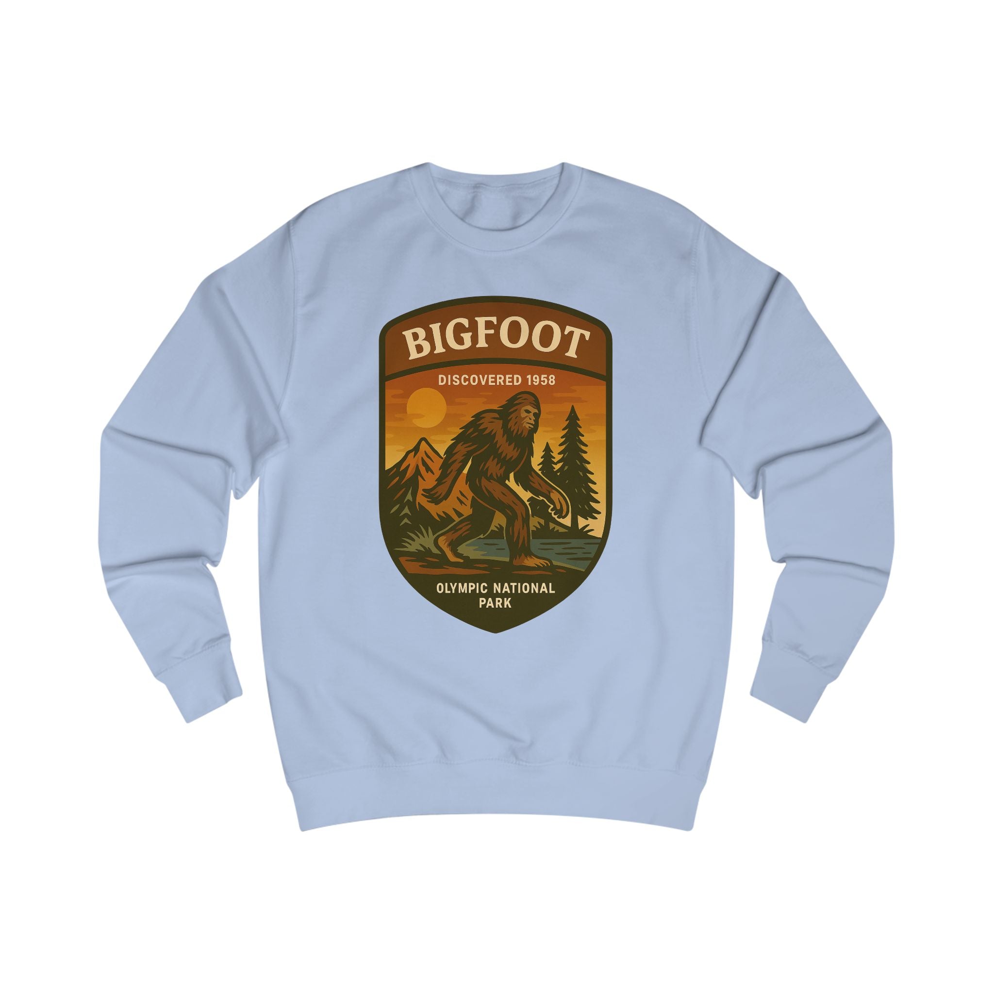Bigfoot Adventure Sweatshirt | Retro National Park Cryptid