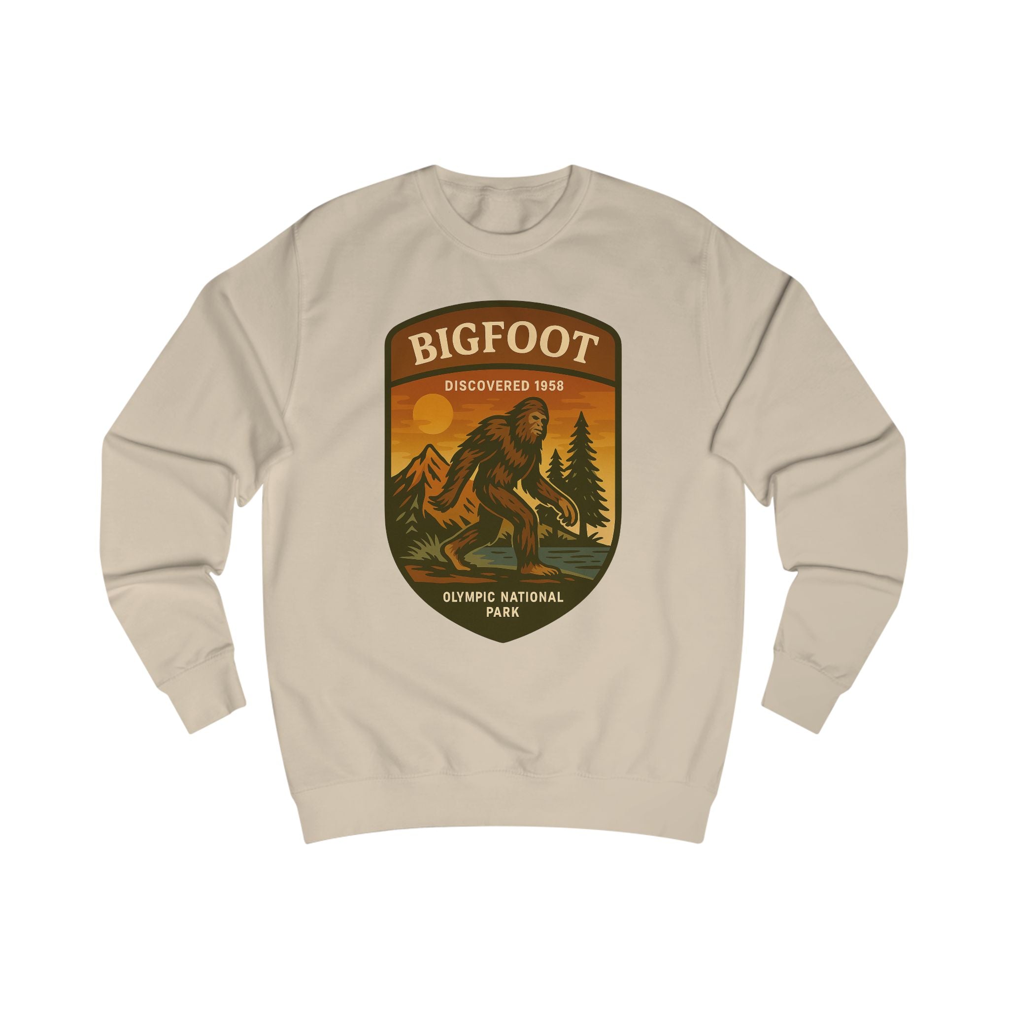 Bigfoot Adventure Unisex Sweatshirt | Retro National Park Style