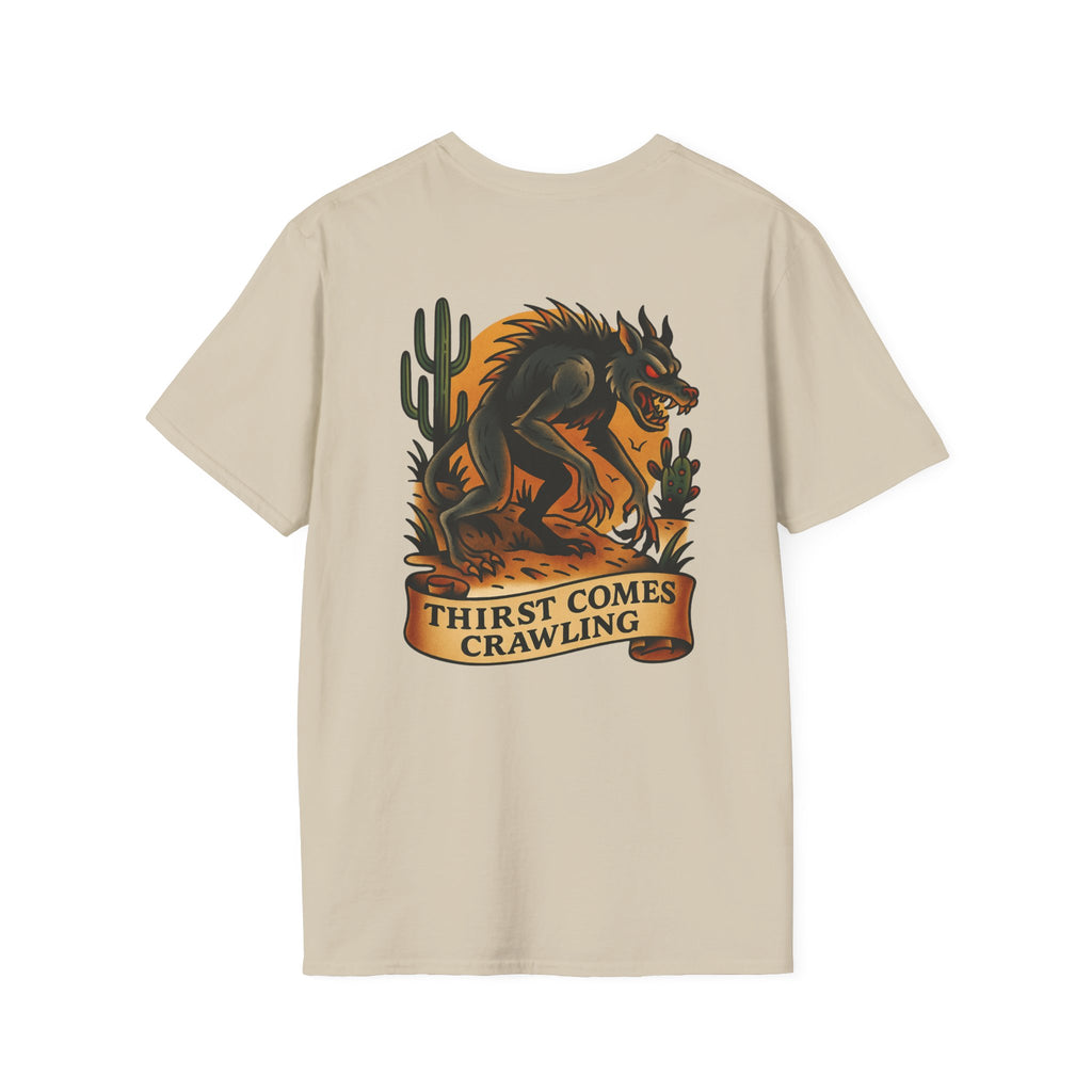 Chupacabra Adventure Retro Graphic Tee | Cryptozoology Unisex Softstyle T-Shirt