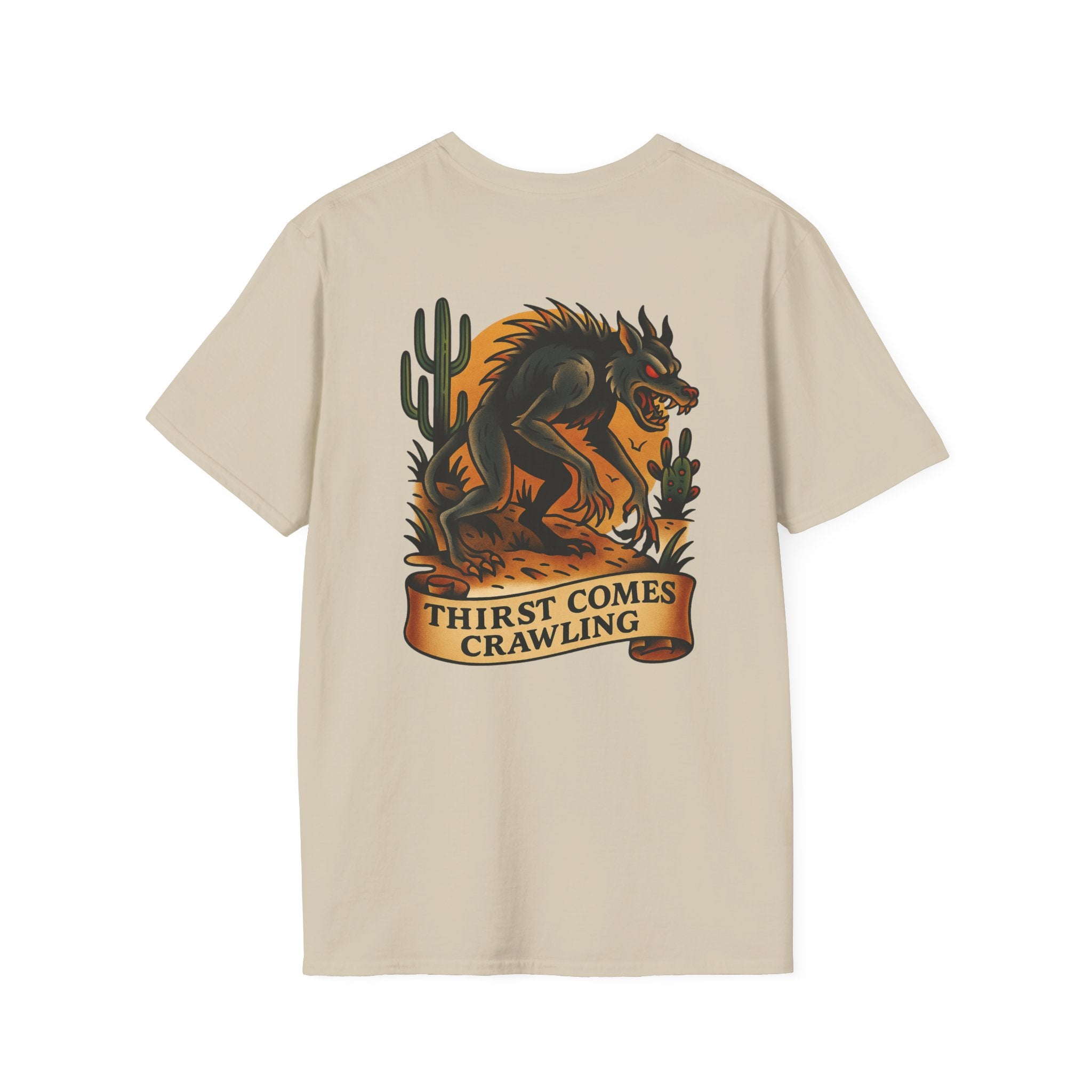 Chupacabra Adventure Retro Graphic Tee | Cryptozoology Unisex Softstyle T-Shirt