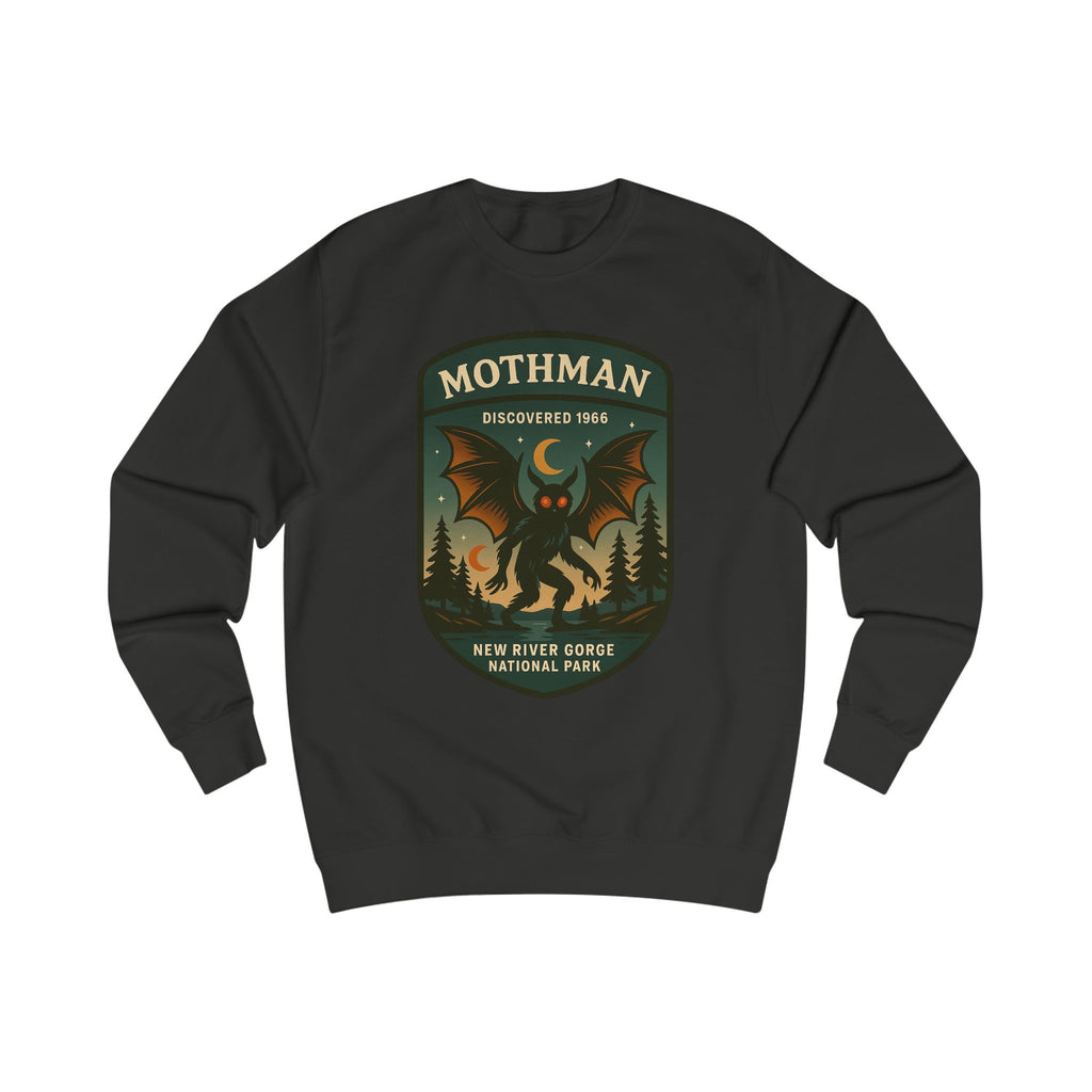 Mothman Adventure Unisex Sweatshirt | Retro National Park Style