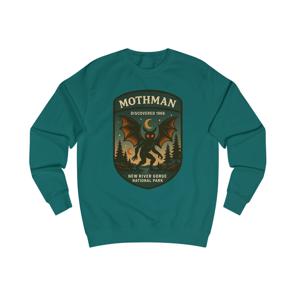 Mothman Adventure Unisex Sweatshirt | Retro National Park Style