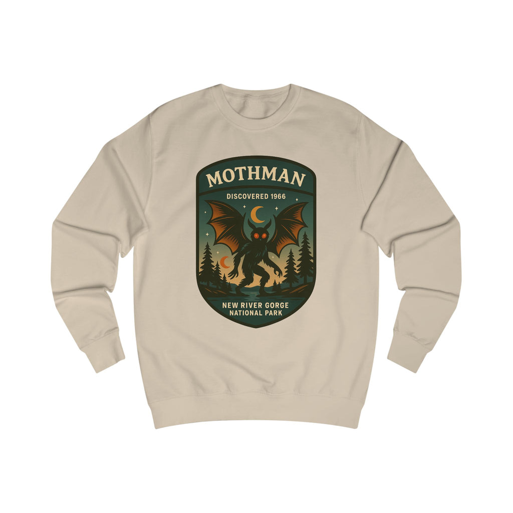 Mothman Adventure Unisex Sweatshirt | Retro National Park Style