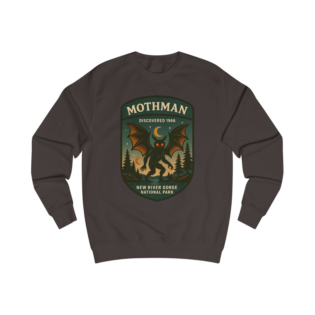 Mothman Adventure Unisex Sweatshirt | Retro National Park Style