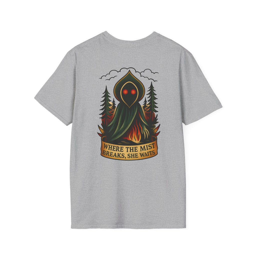 Flatwoods Monster Adventure Retro Graphic Tee | Cryptozoology Unisex Softstyle T-Shirt