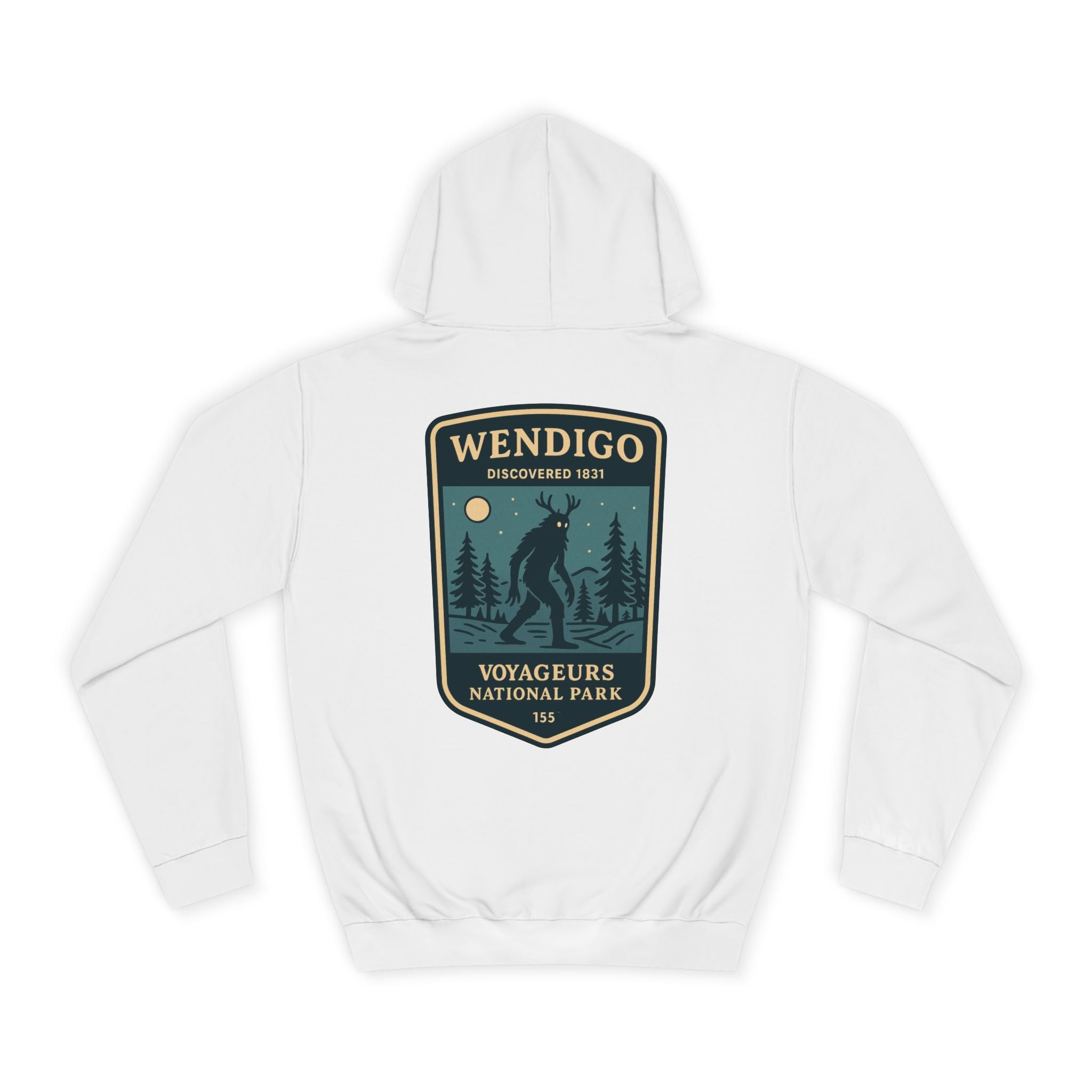 Wendigo Patch Hoodie | Retro National Park Style