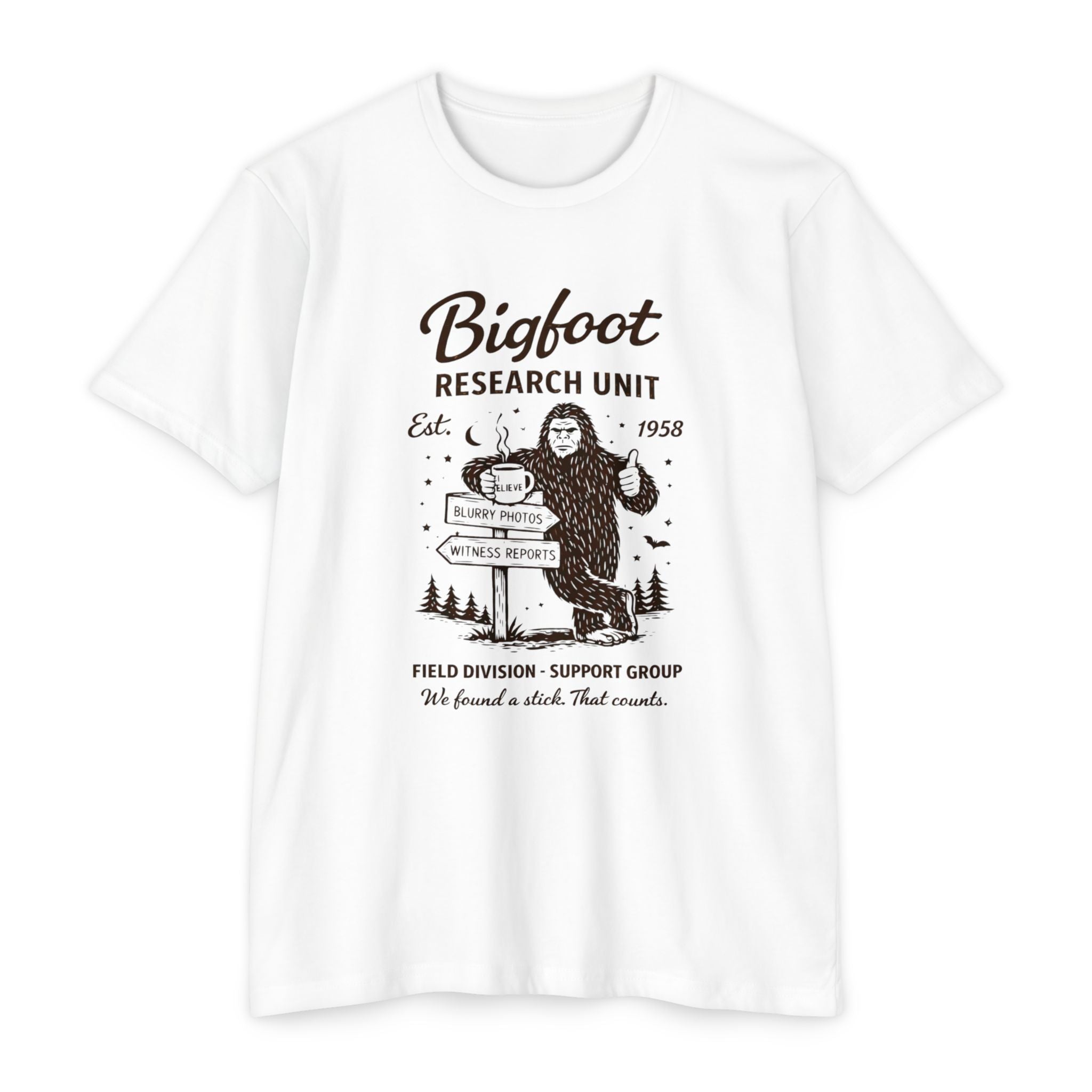 Bigfoot Research Unit T-Shirt : Vintage Sasquatch Field Division Tee