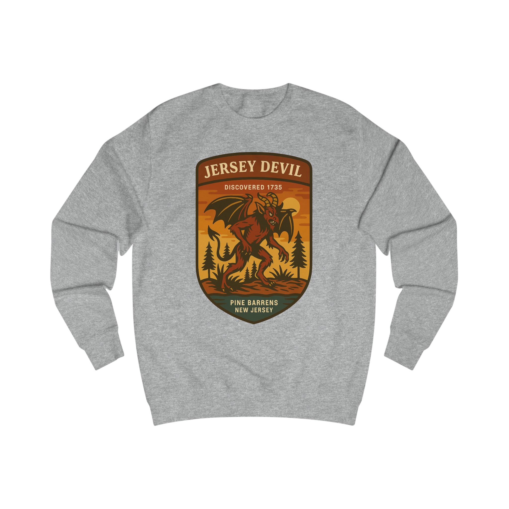 Jersey Devil Adventure Unisex Sweatshirt | Retro National Park Style