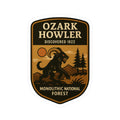 Ozark Howler Patch Logo Kiss-Cut Vinyl Decal | Monolithic National Forest