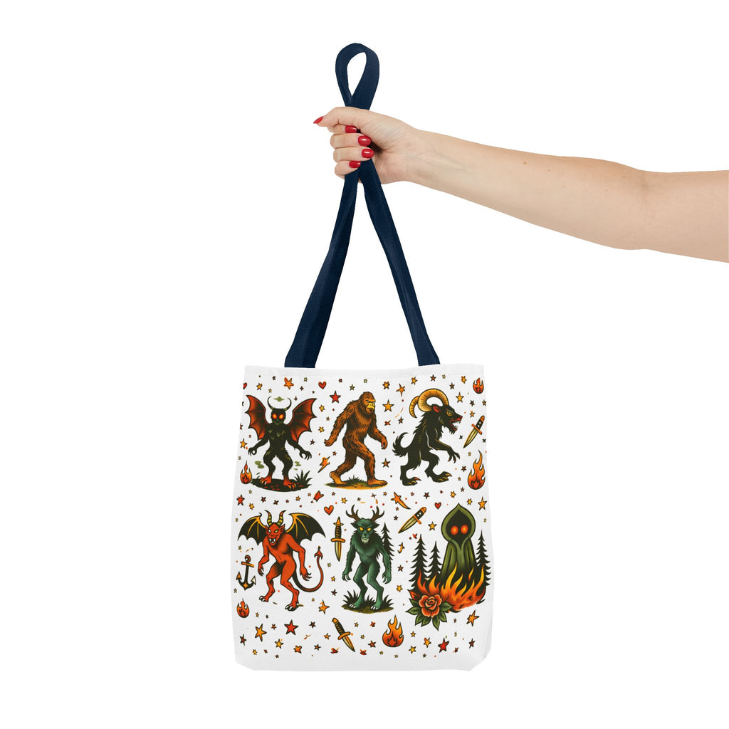 Vintage Cryptid Monsters Tote