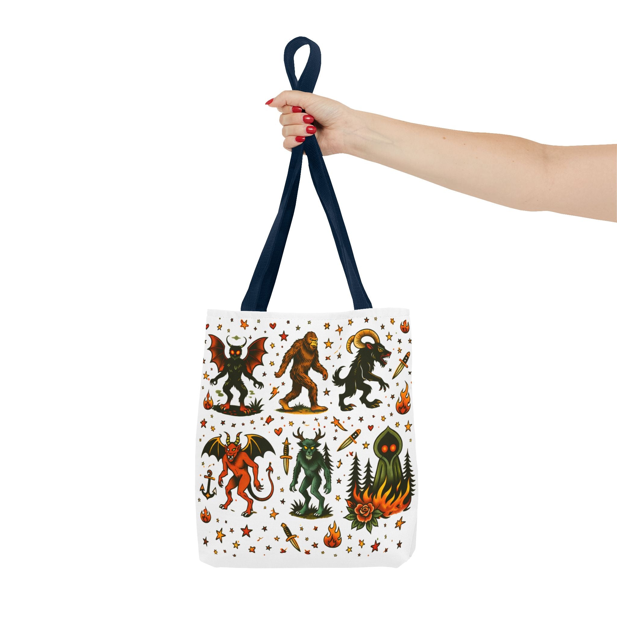 Vintage Cryptid Monsters Tote