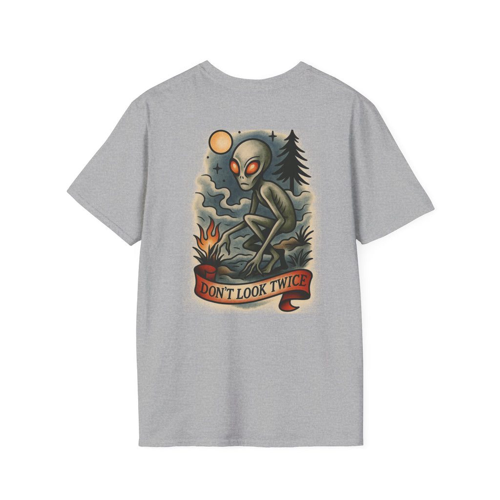 Dover Demon Adventure Retro Graphic Tee | Cryptozoology Unisex Softstyle T-Shirt
