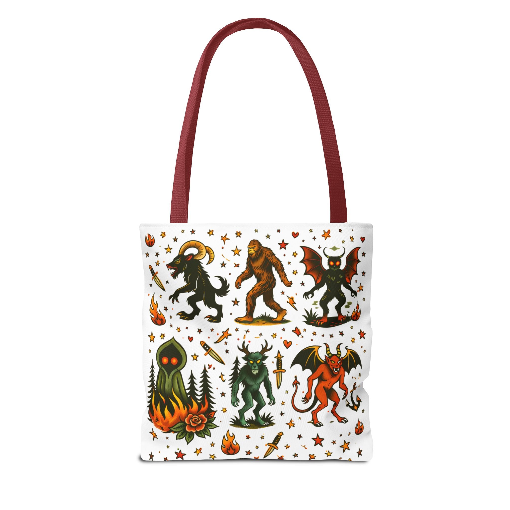 Vintage Cryptid Monsters Tote