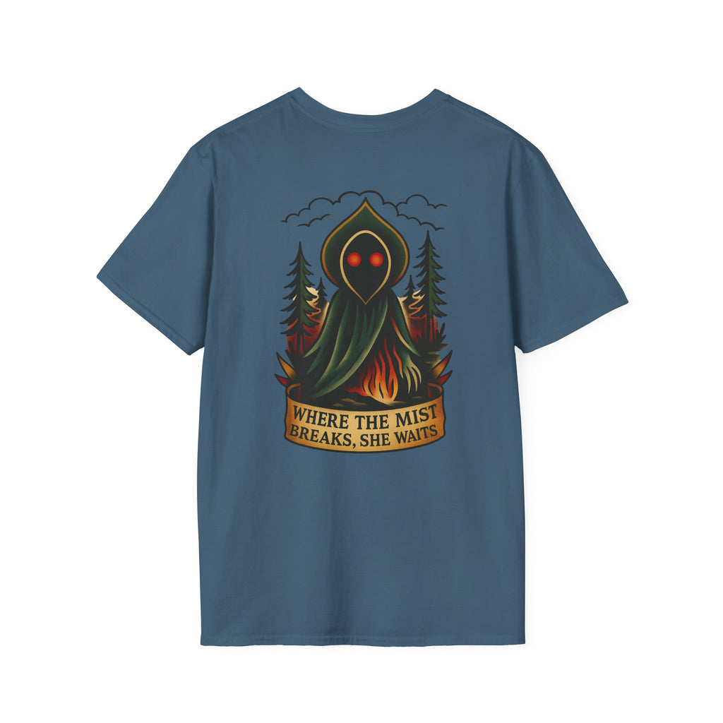 Flatwoods Monster Adventure Retro Graphic Tee | Cryptozoology Unisex Softstyle T-Shirt