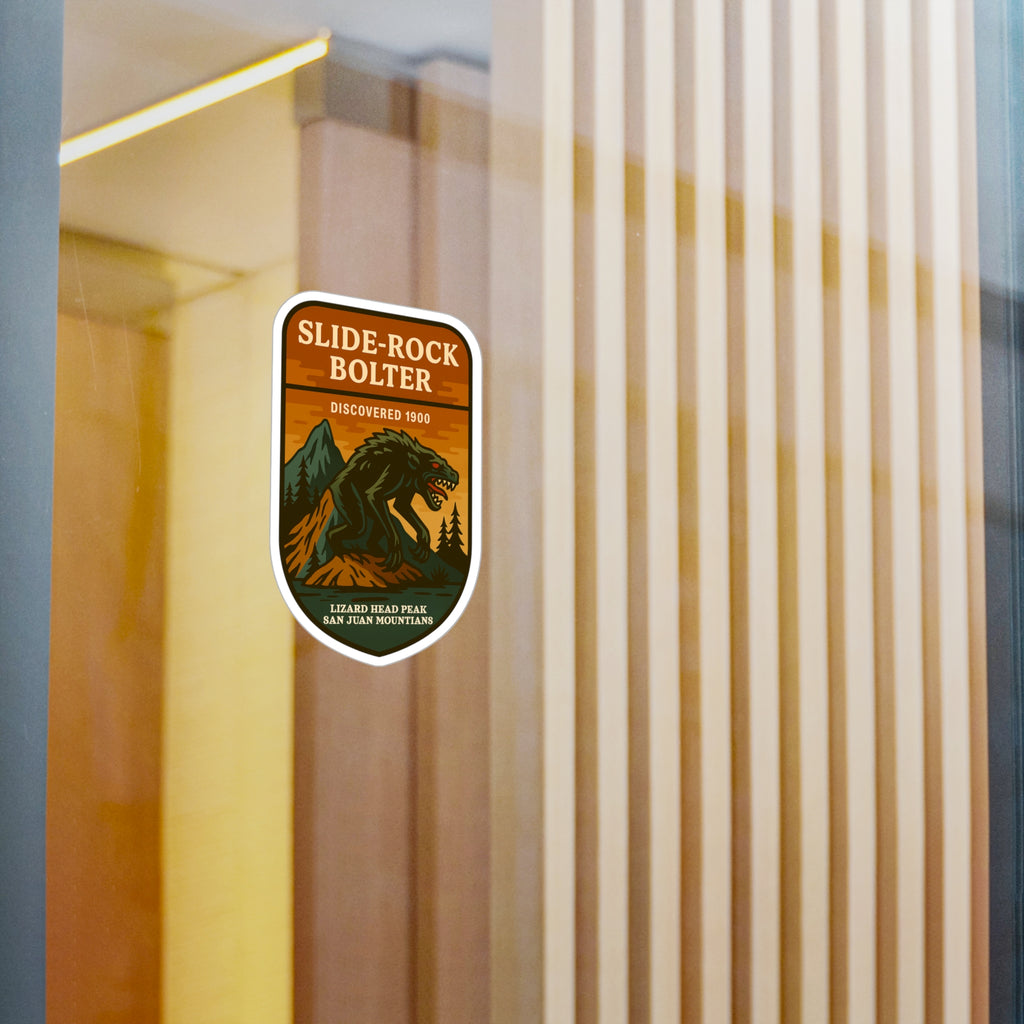 Slide Rock Bolter Patch Logo Kiss-Cut Vinyl Decal | Monolithic National Forest