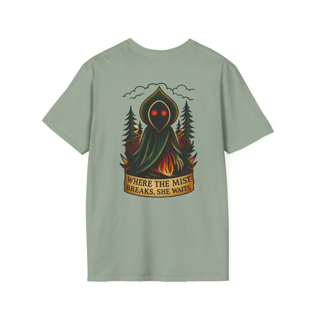 Flatwoods Monster Adventure Retro Graphic Tee | Cryptozoology Unisex Softstyle T-Shirt