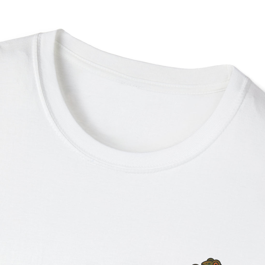 Loveland Frogman Adventure Retro Graphic Tee | Cryptozoology Unisex Softstyle T-Shirt