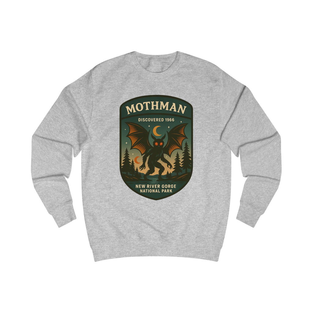 Mothman Adventure Unisex Sweatshirt | Retro National Park Style