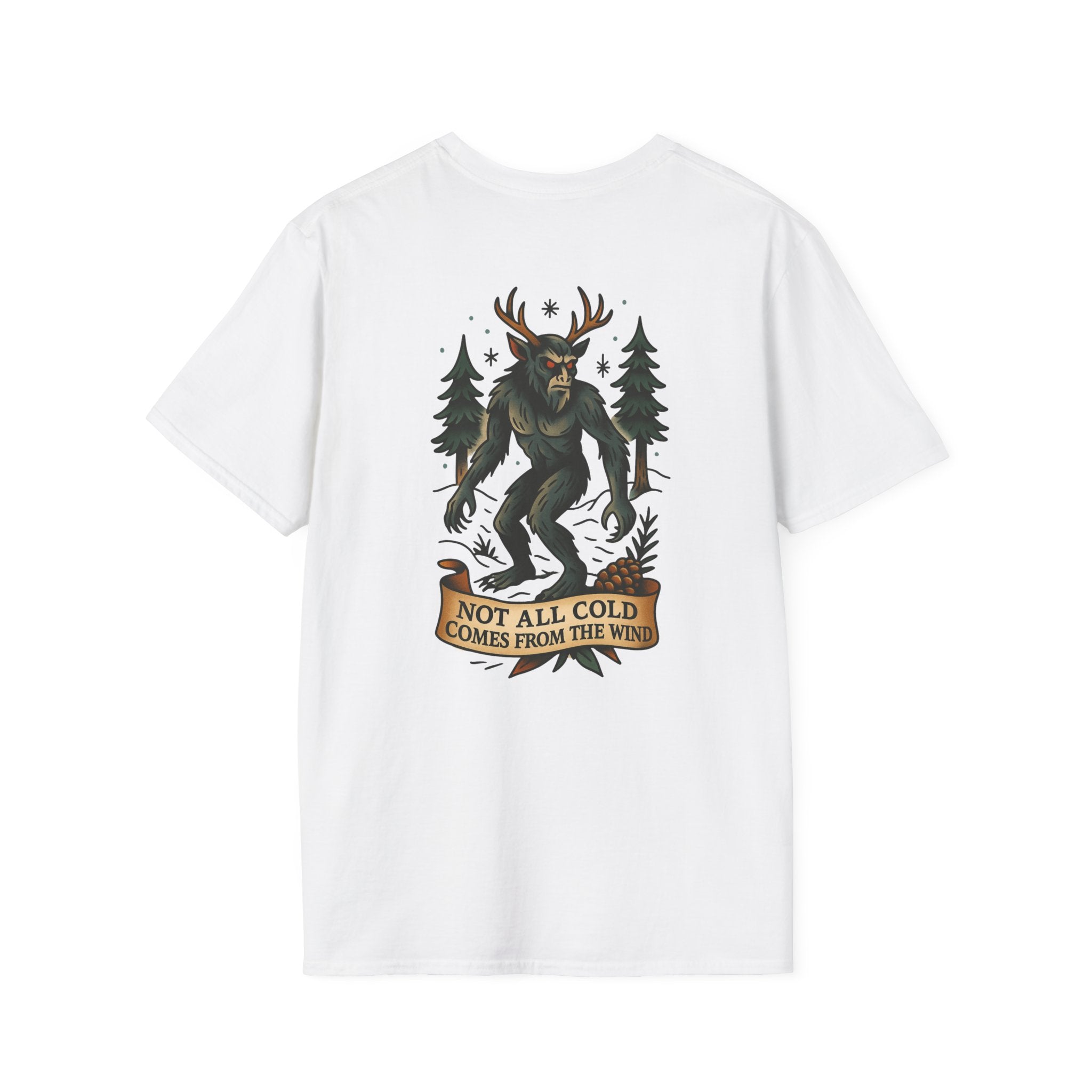 Wendingo Adventure Retro Graphic Tee | Cryptozoology Unisex Softstyle T-Shirt