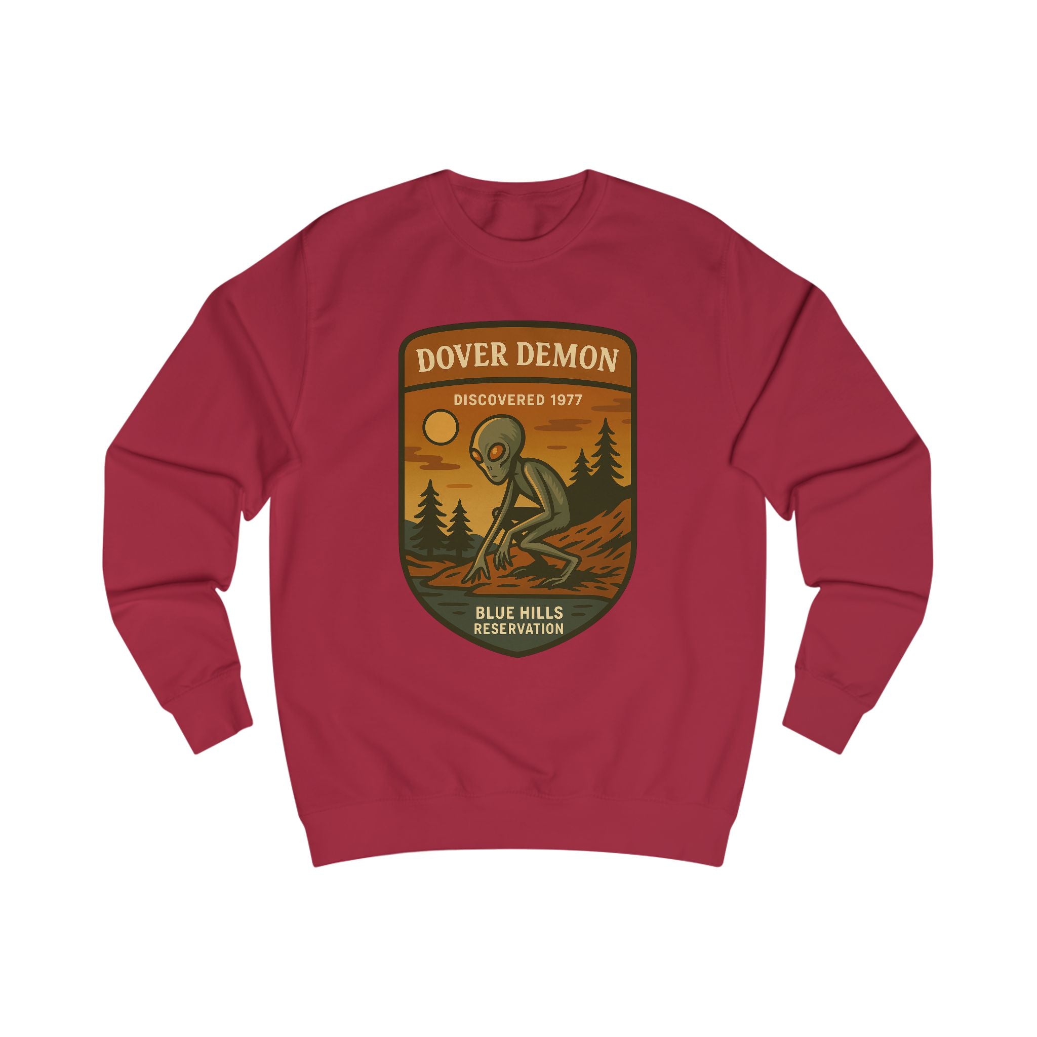 Dover Demon Adventure Sweatshirt | Retro National Park Cryptid
