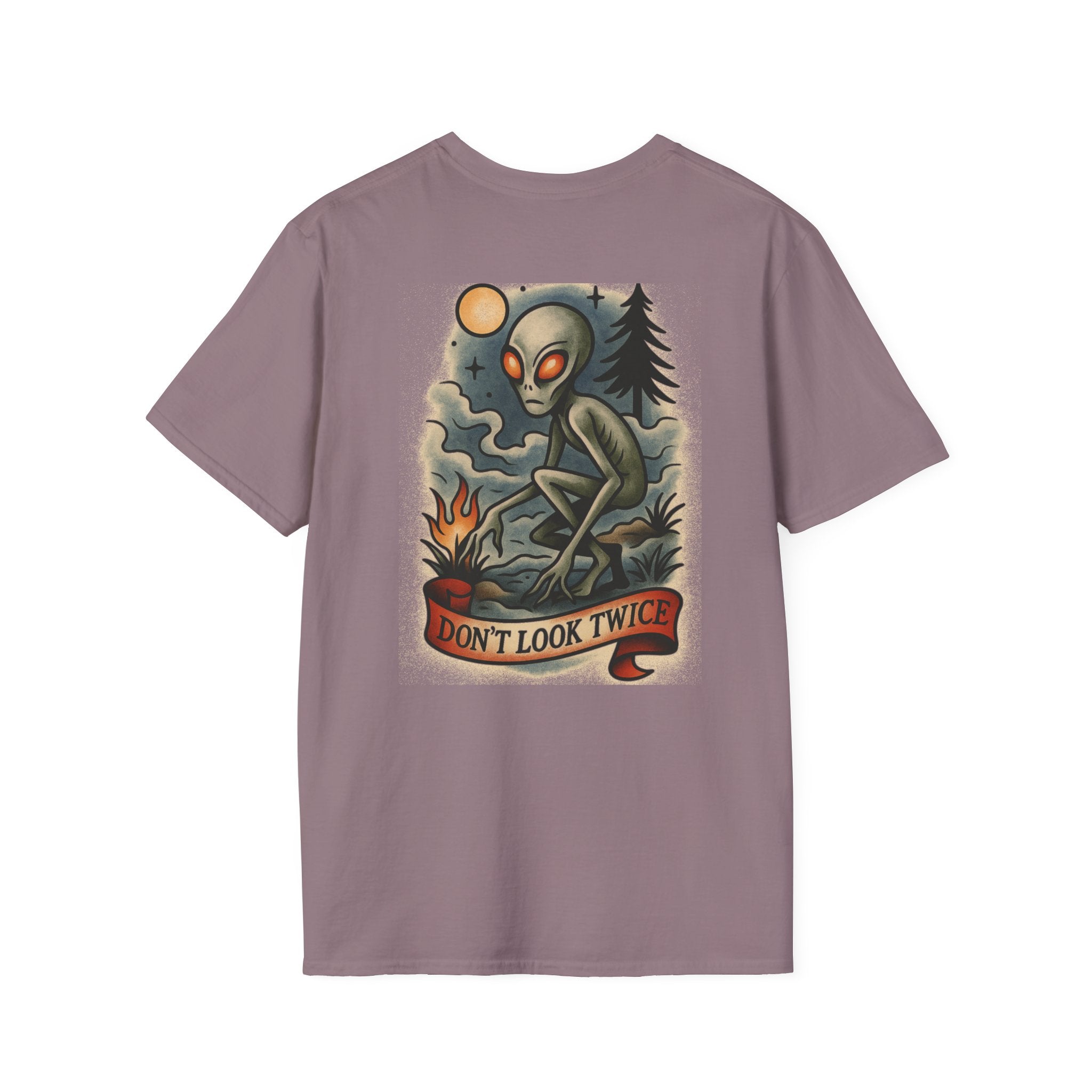 Dover Demon Adventure Retro Graphic Tee | Cryptozoology Unisex Softstyle T-Shirt