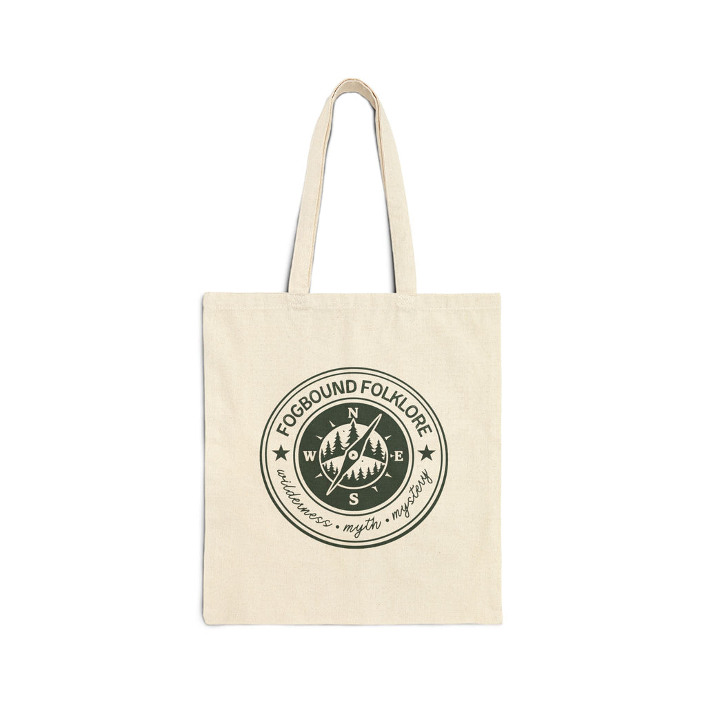 Fogbound Folklore Compass Logo Canvas Tote Bag