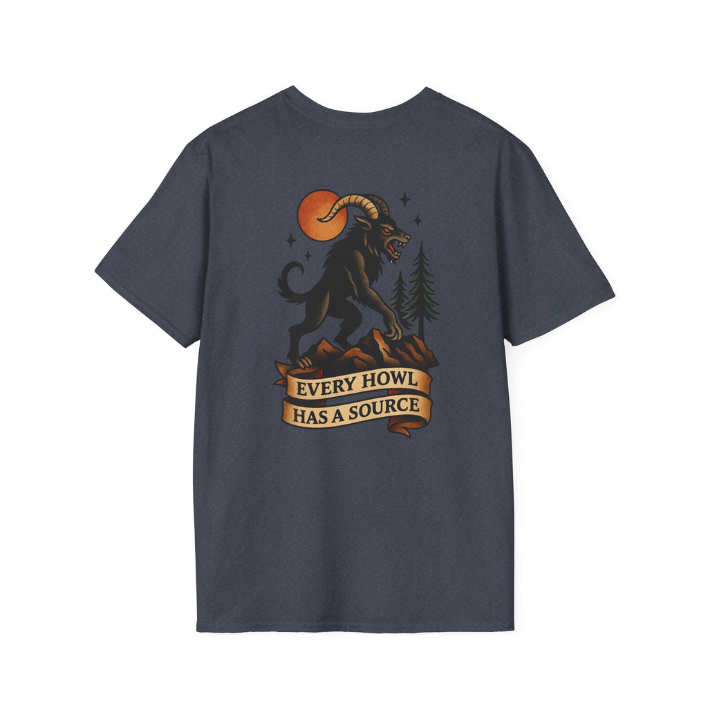 Ozark Howler Adventure Retro Graphic Tee | Cryptozoology Unisex Softstyle T-Shirt
