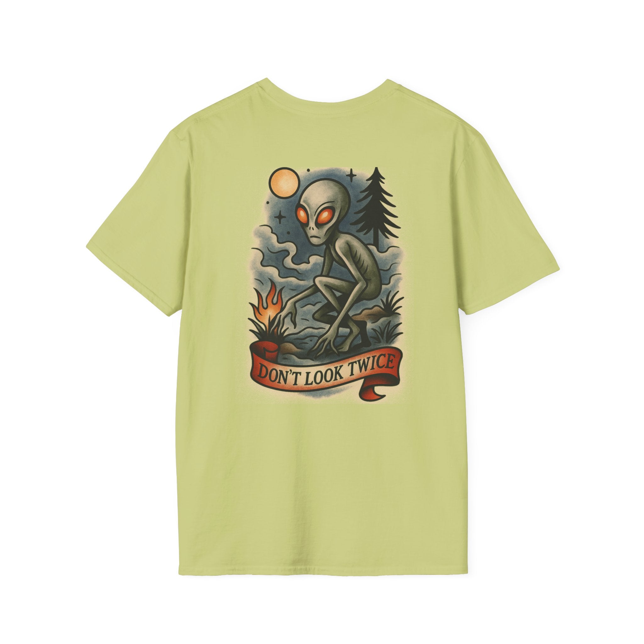 Dover Demon Adventure Retro Graphic Tee | Cryptozoology Unisex Softstyle T-Shirt