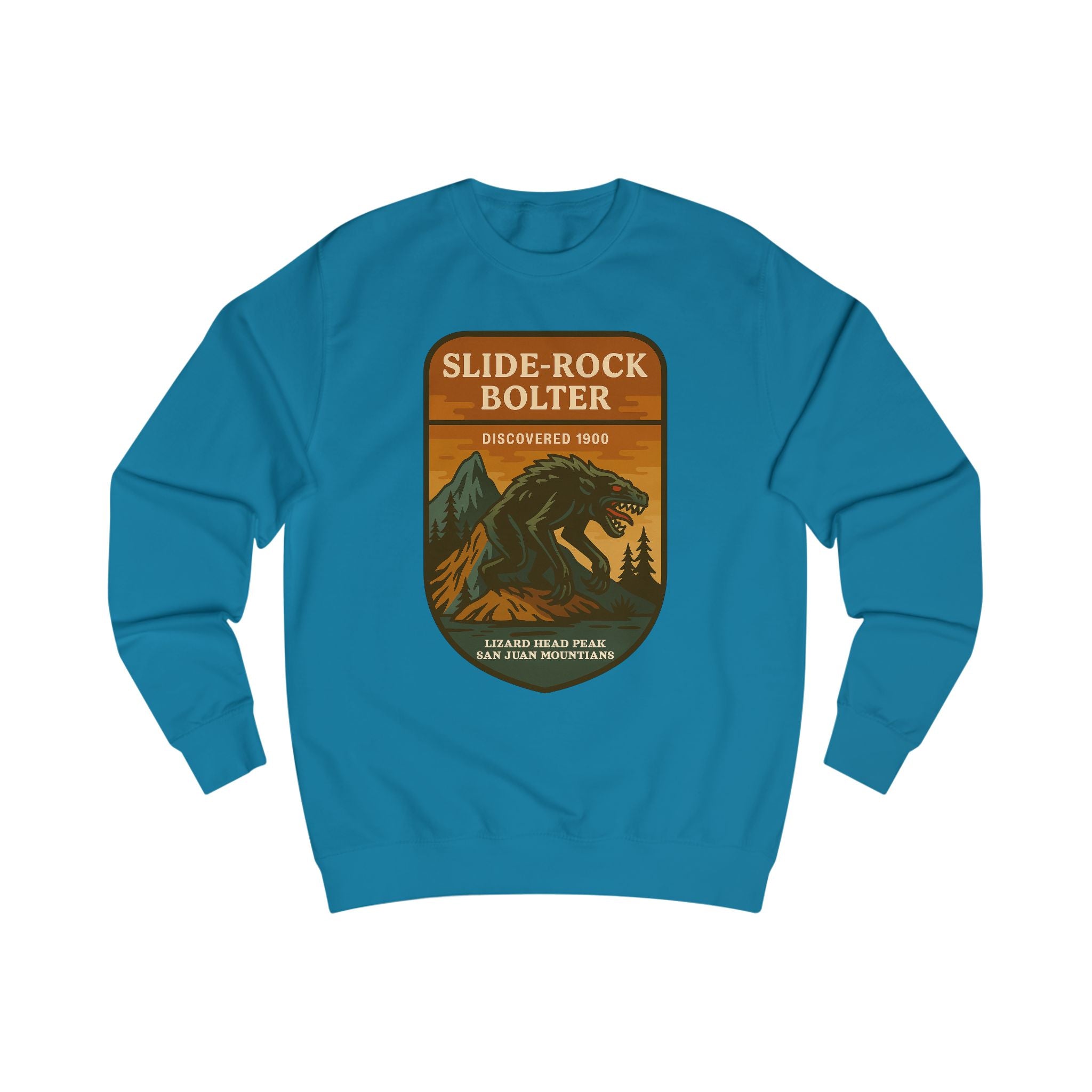 Slide Rock Bolter Mountain Adventure Unisex Sweatshirt | Retro National Park Style