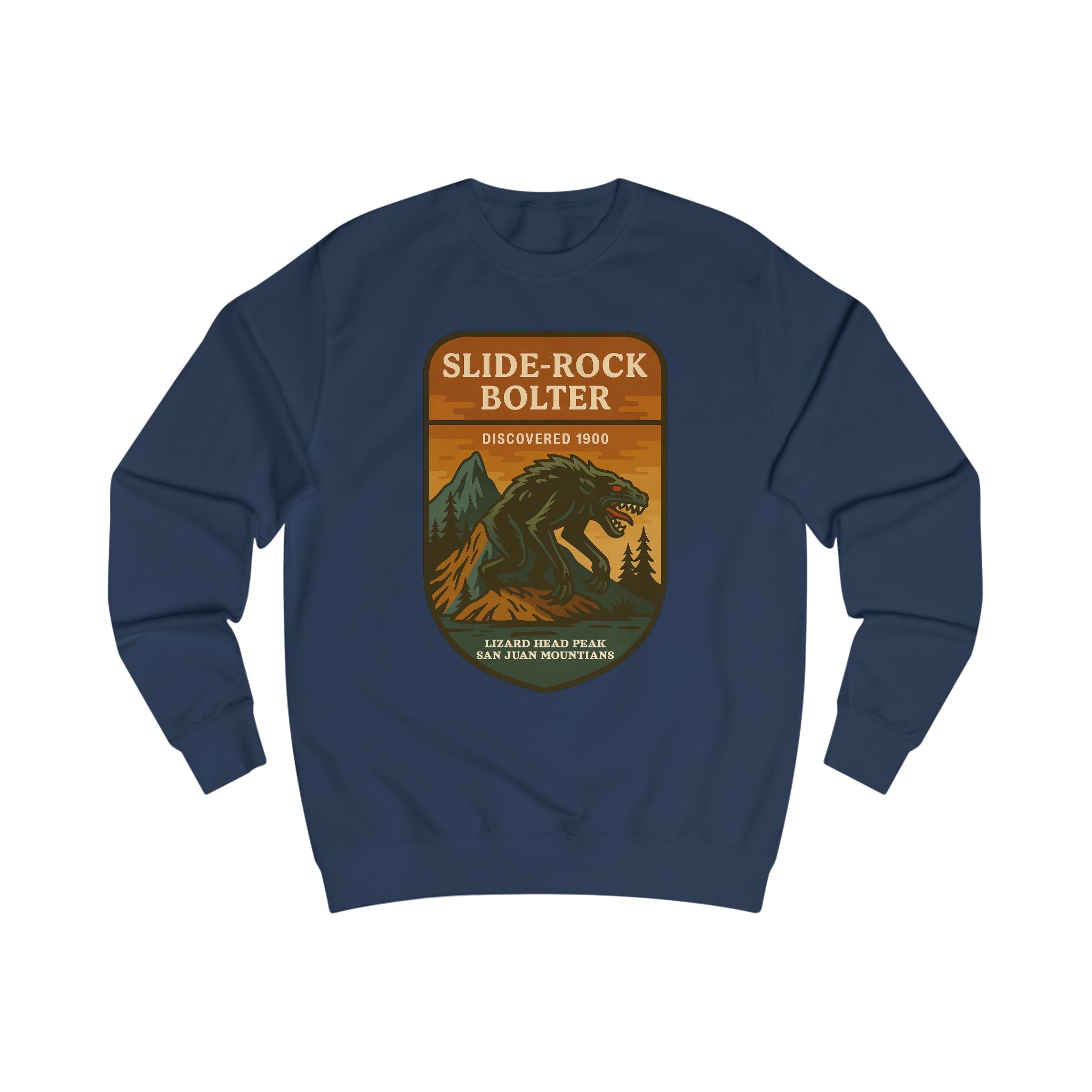 Slide Rock Bolter Mountain Adventure Unisex Sweatshirt | Retro National Park Style