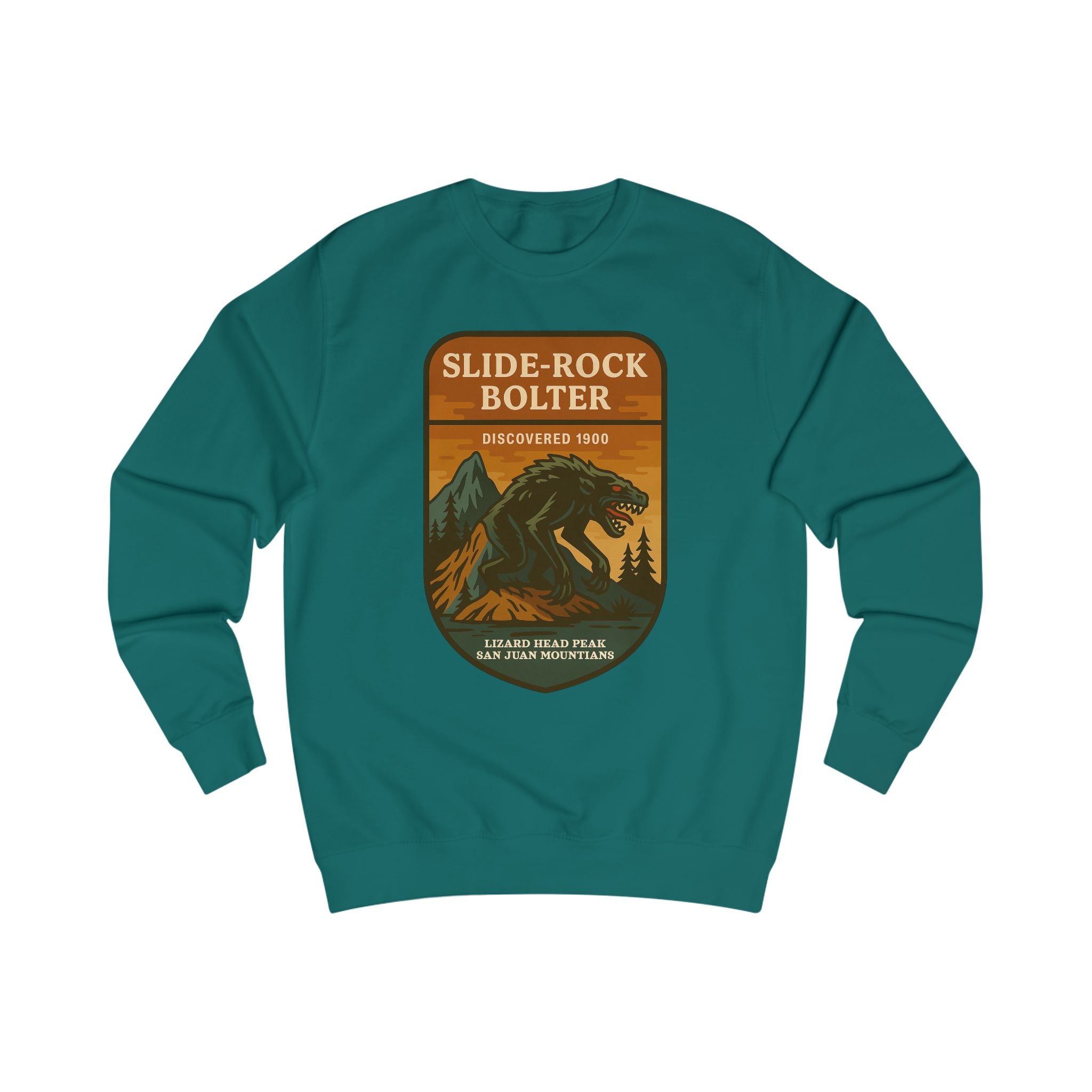Slide Rock Bolter Mountain Adventure Unisex Sweatshirt | Retro National Park Style