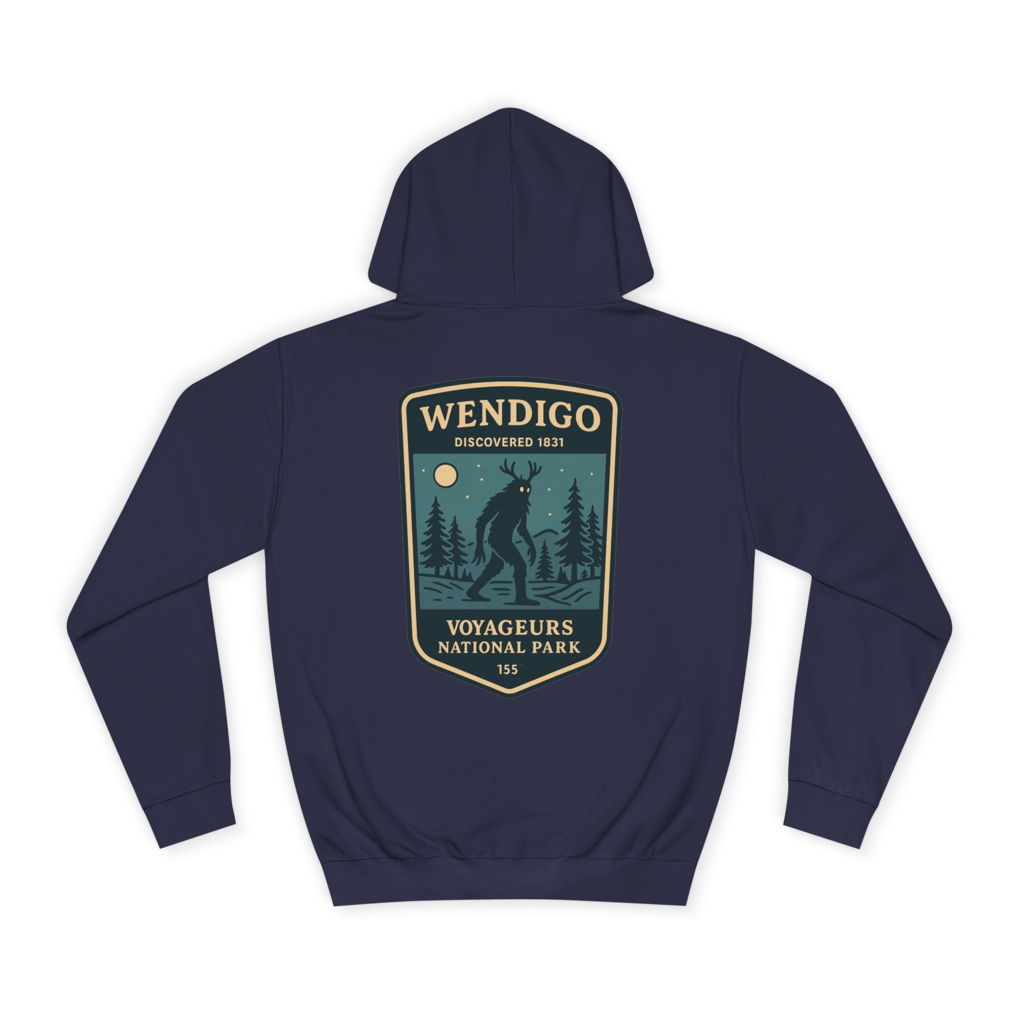 Wendigo Patch Hoodie | Retro National Park Style