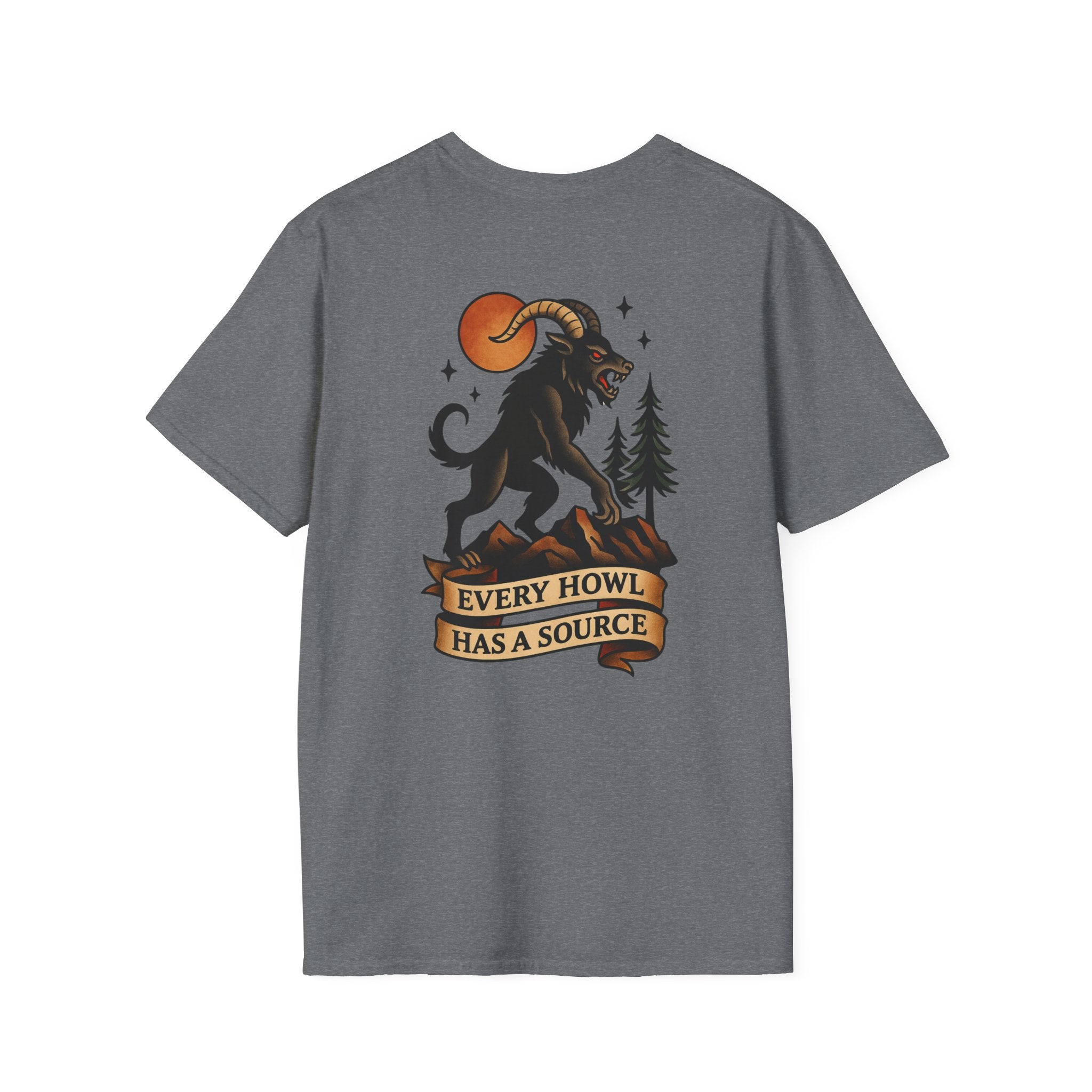 Ozark Howler Adventure Retro Graphic Tee | Cryptozoology Unisex Softstyle T-Shirt