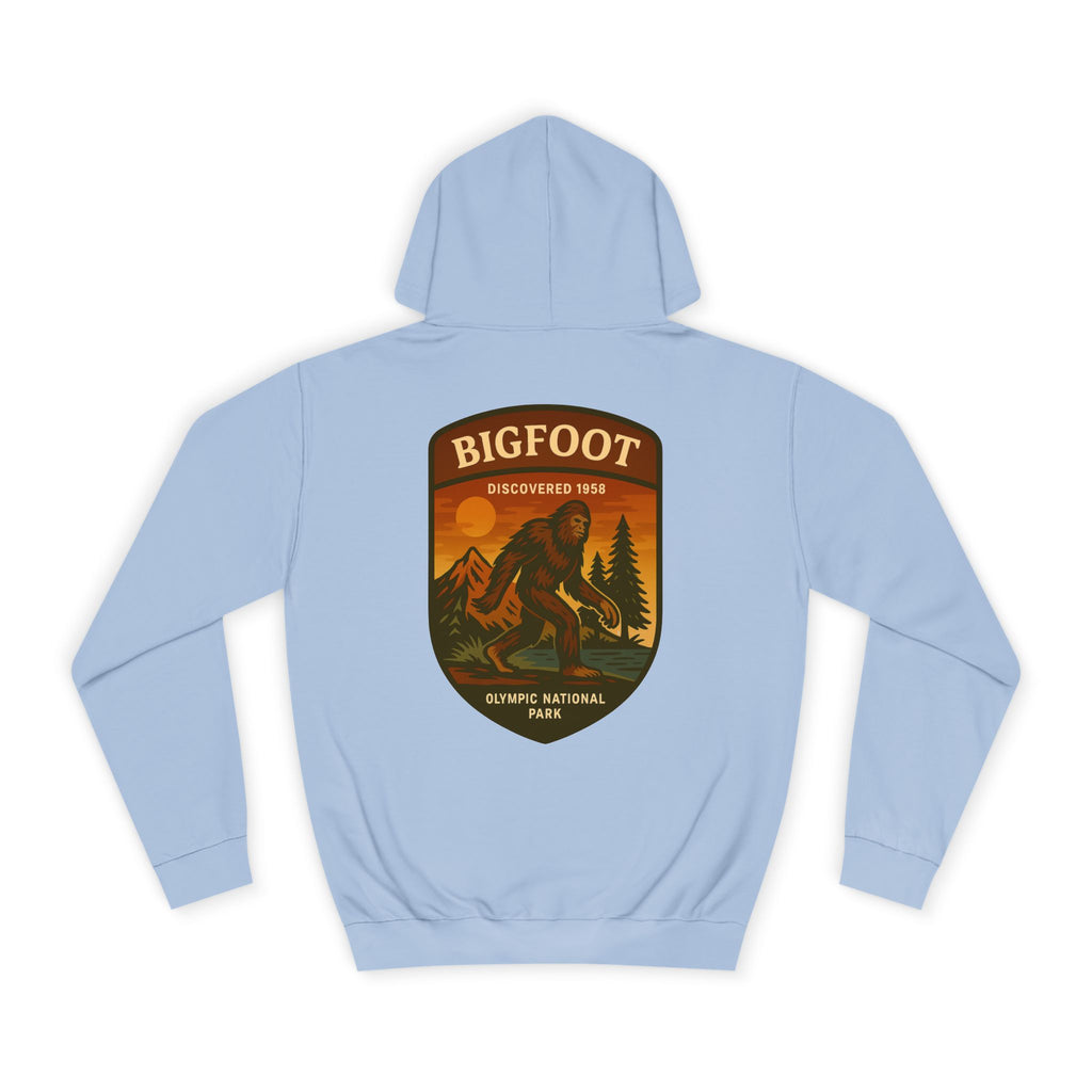 Bigfoot Discovery Patch Hoodie | Retro National Park Style