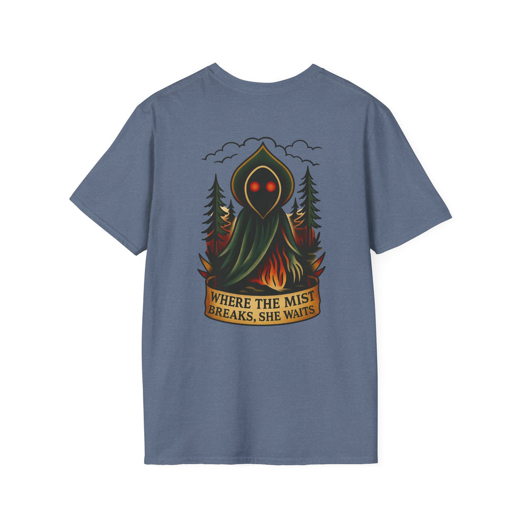 Flatwoods Monster Adventure Retro Graphic Tee | Cryptozoology Unisex Softstyle T-Shirt