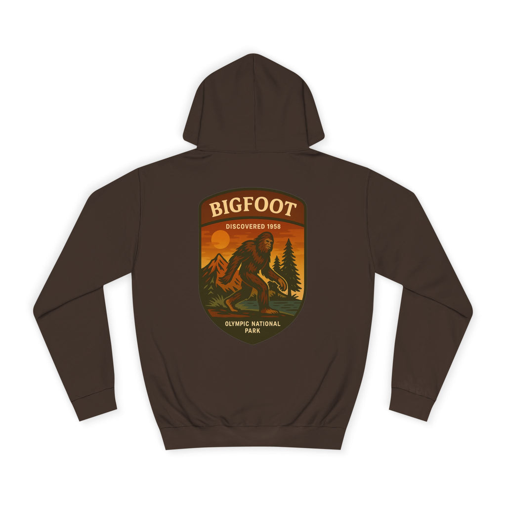 Bigfoot Discovery Patch Hoodie | Retro National Park Style