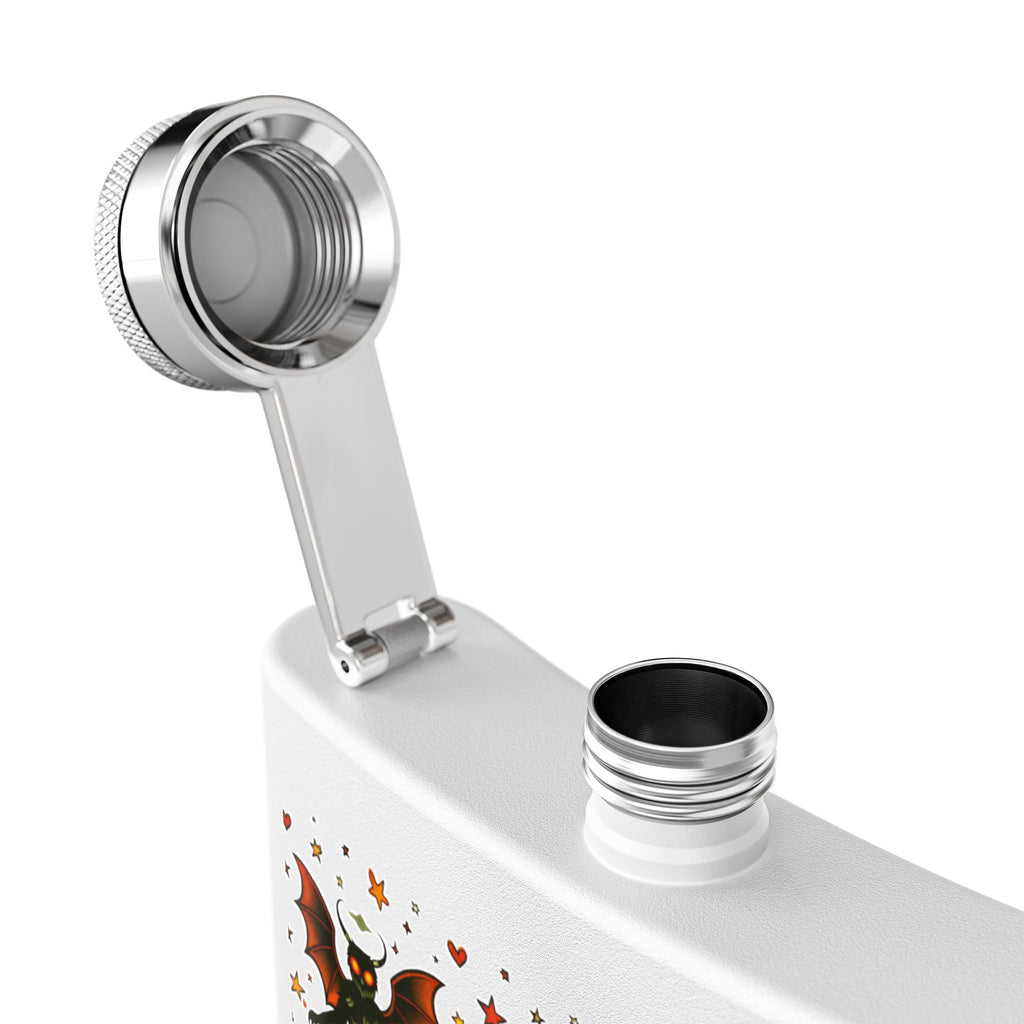 Vintage Monster Tattoo Art Hip Flask