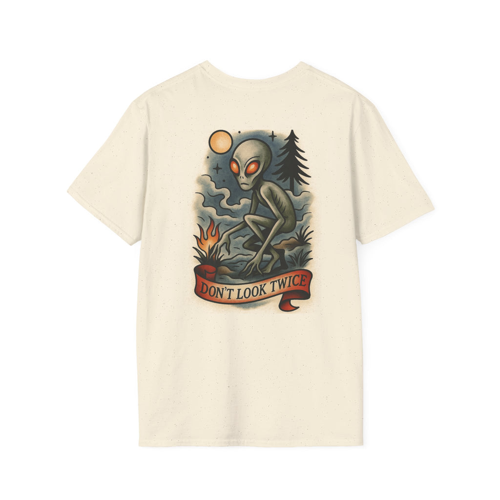Dover Demon Adventure Retro Graphic Tee | Cryptozoology Unisex Softstyle T-Shirt