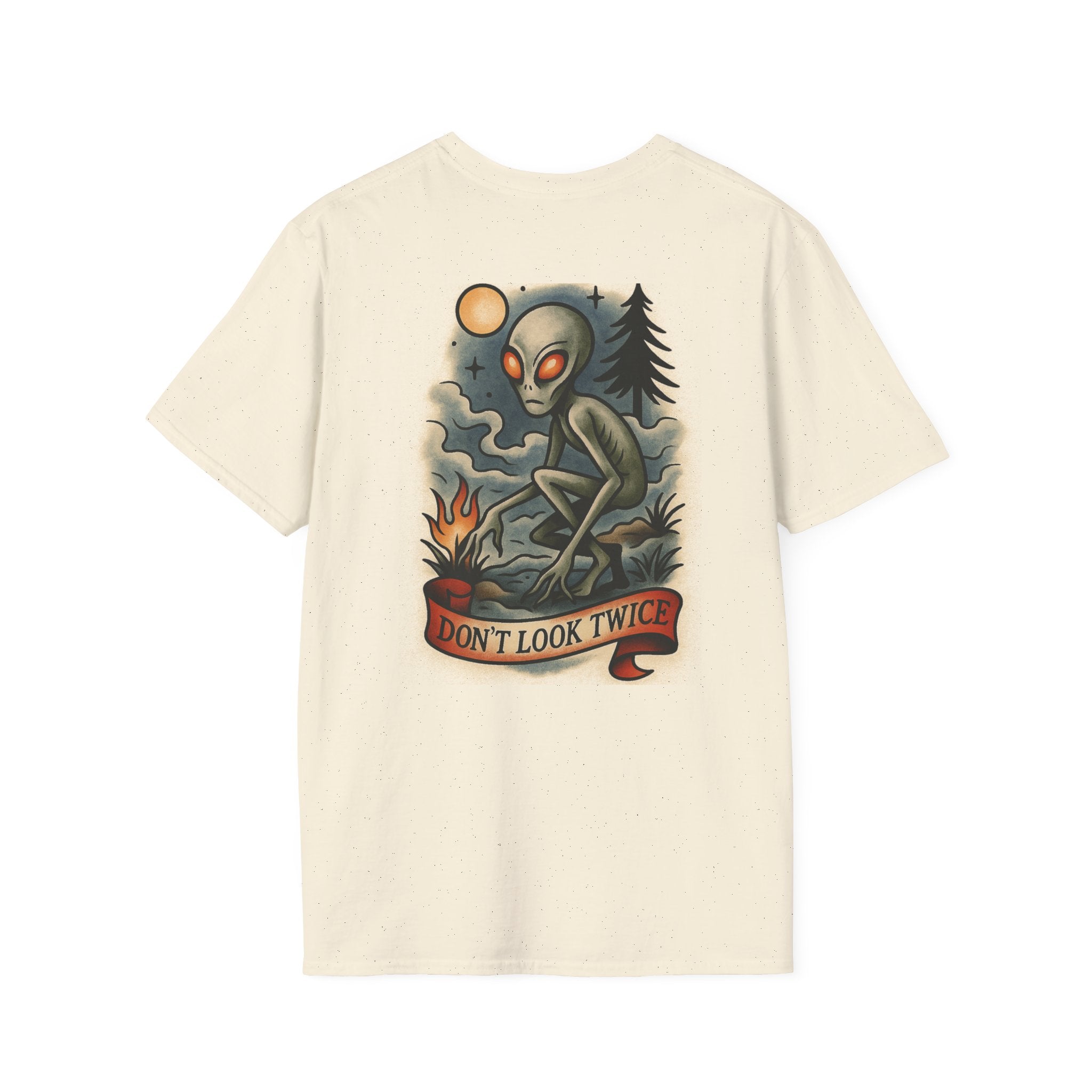 Dover Demon Adventure Retro Graphic Tee | Cryptozoology Unisex Softstyle T-Shirt