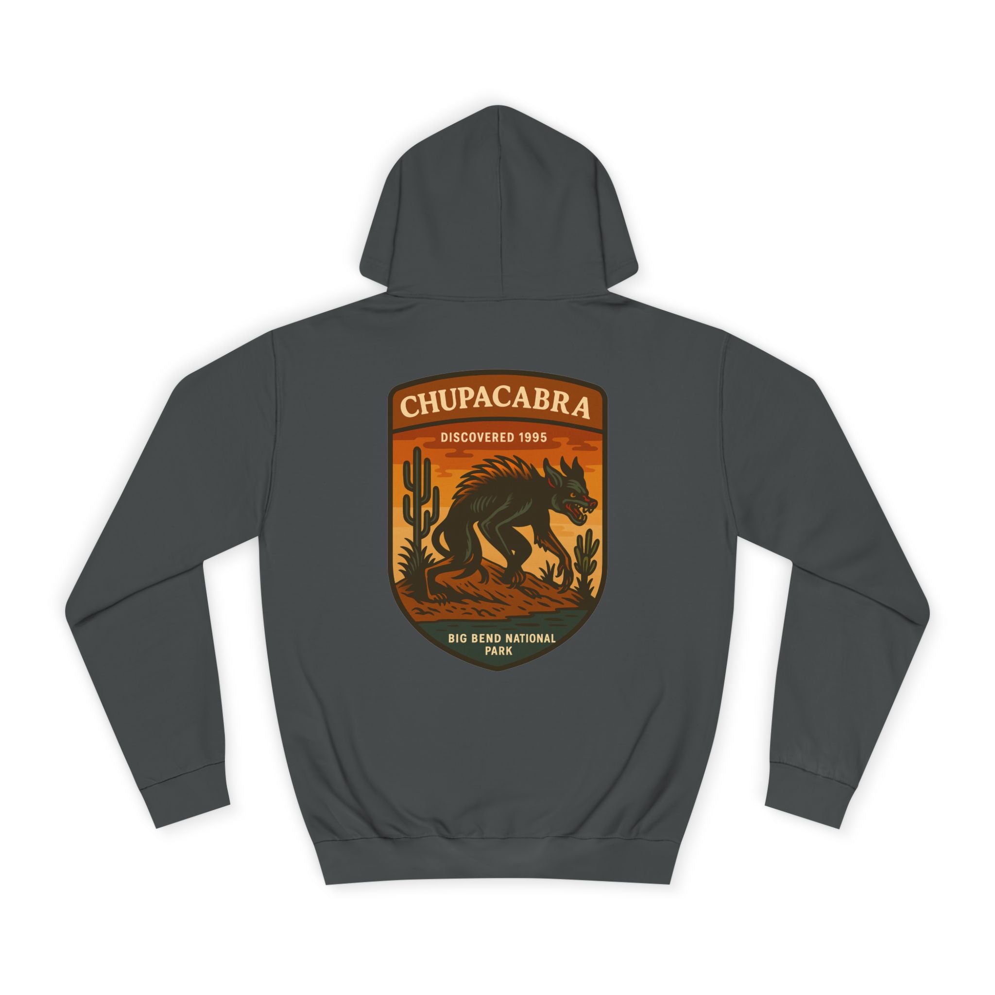 Chupacabra Patch Hoodie | Retro National Park Style