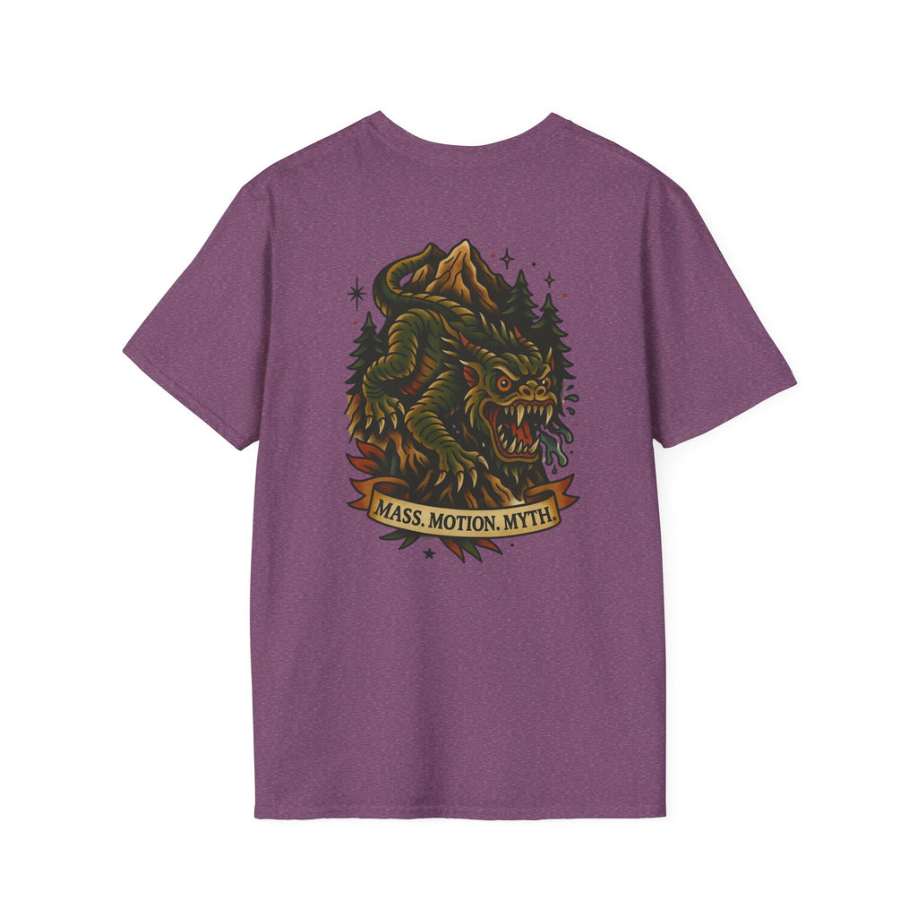 Slide-Rock Bolter Mountain Adventure Retro Graphic Tee | Cryptozoology Unisex Softstyle T-Shirt