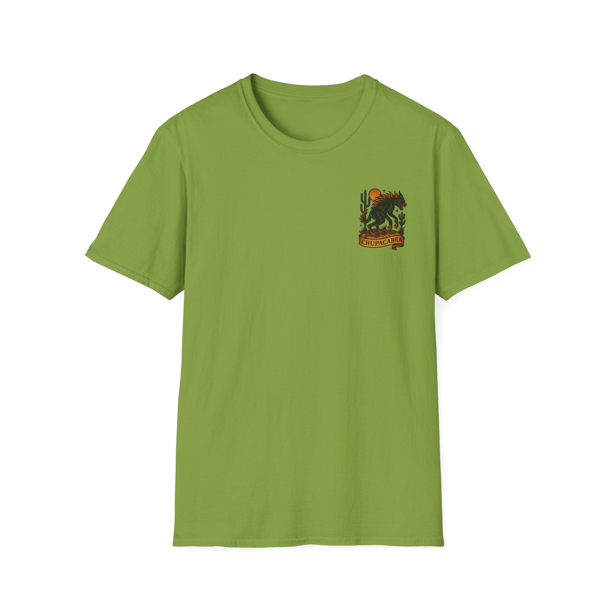 Chupacabra Adventure Retro Graphic Tee | Cryptozoology Unisex Softstyle T-Shirt